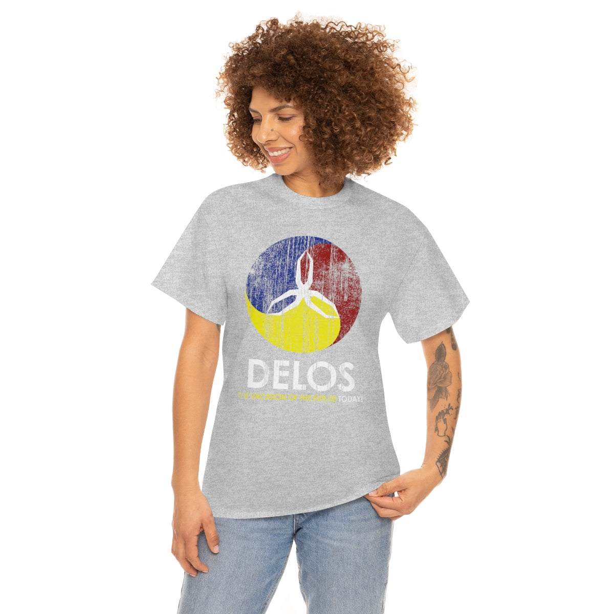 Robot World OLD Distressed V2 Tee