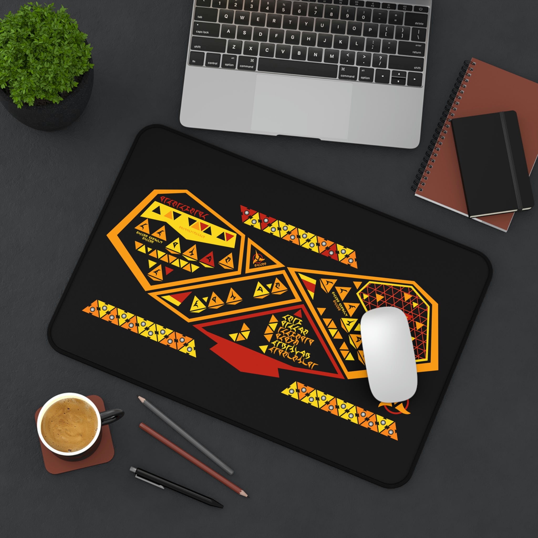 Space Fleet Ridges #1 Desk Mat