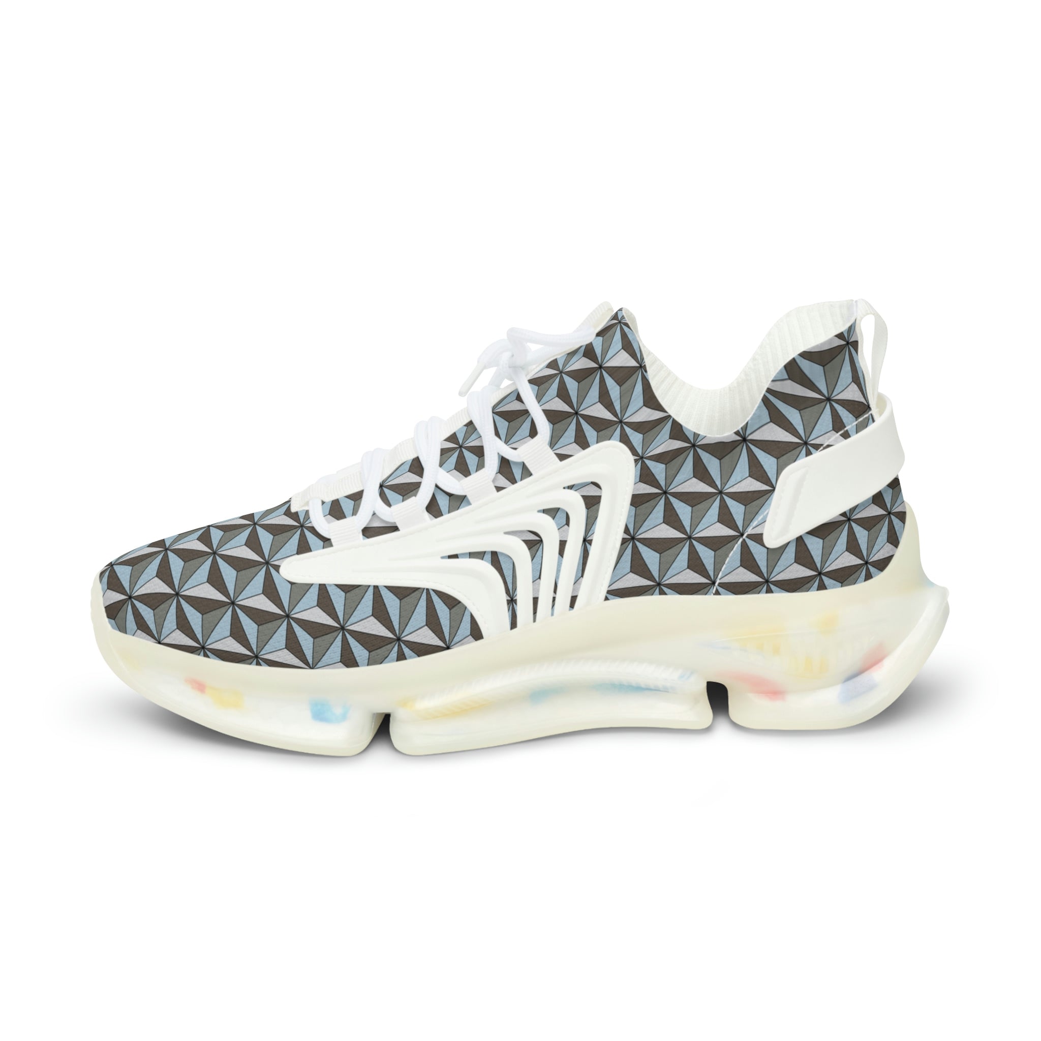 Space Ship Earth Inspired Men's Mesh Sports Sneakers