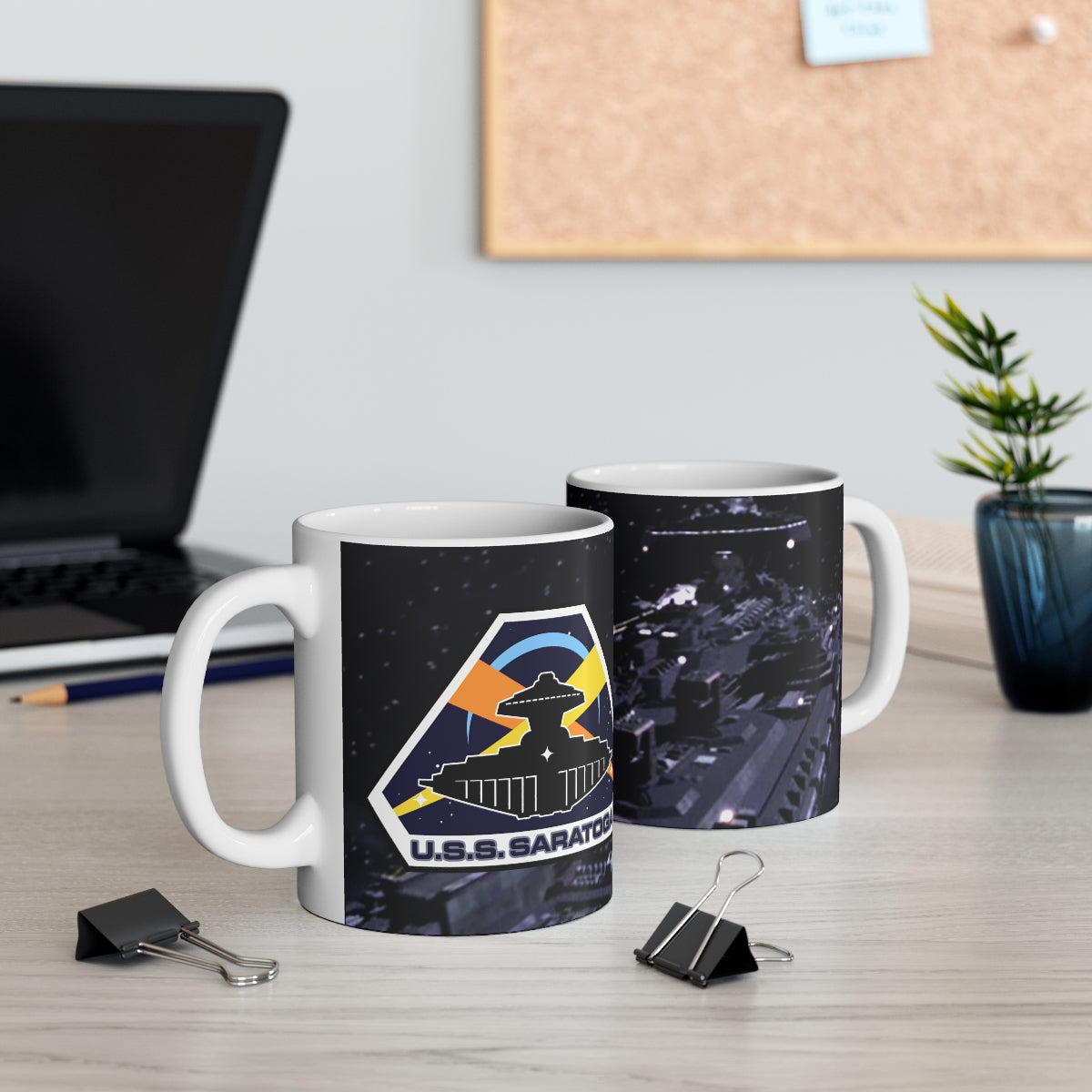 SAAB - USS Saratoga Mug