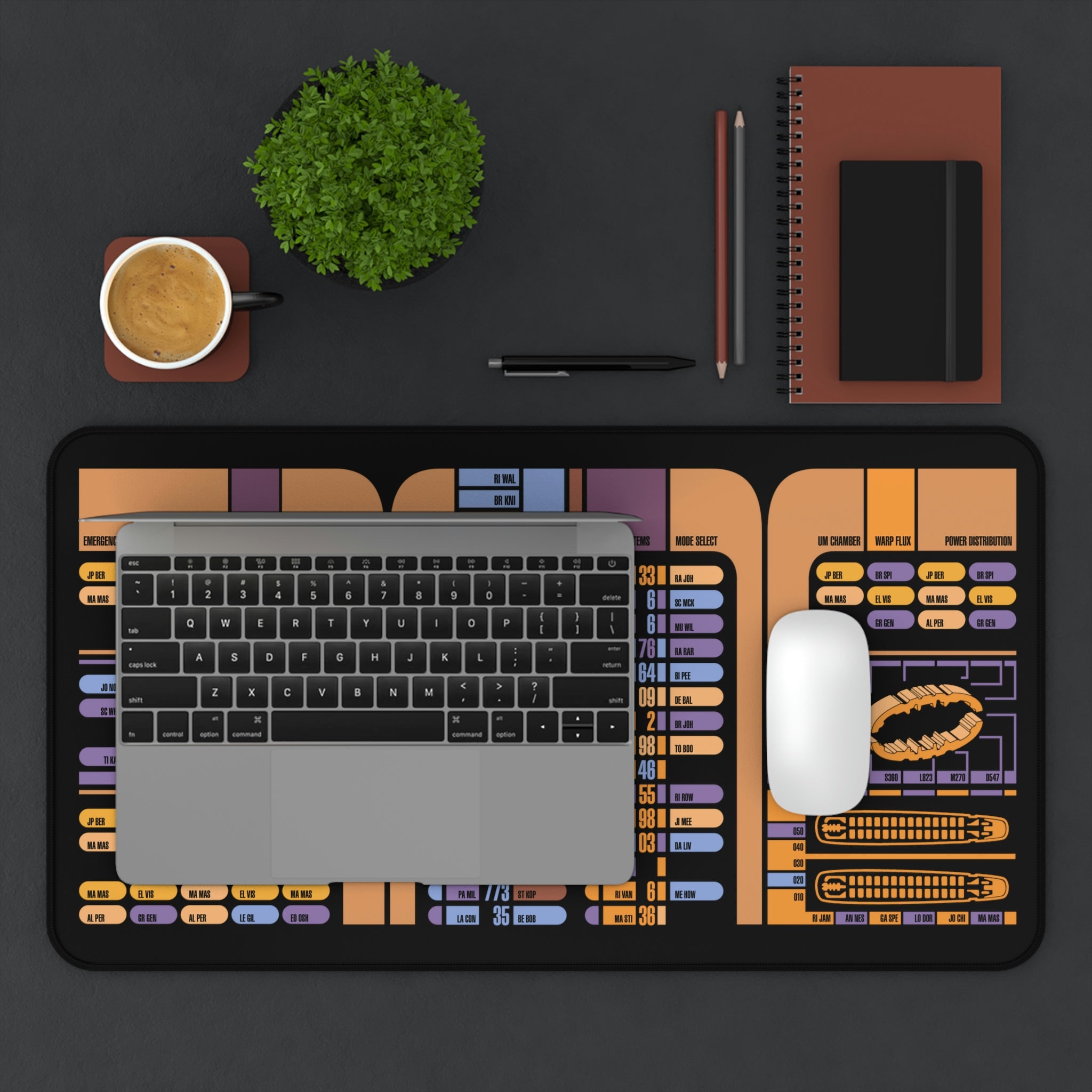 Space Fleet Engineering Desk Mat