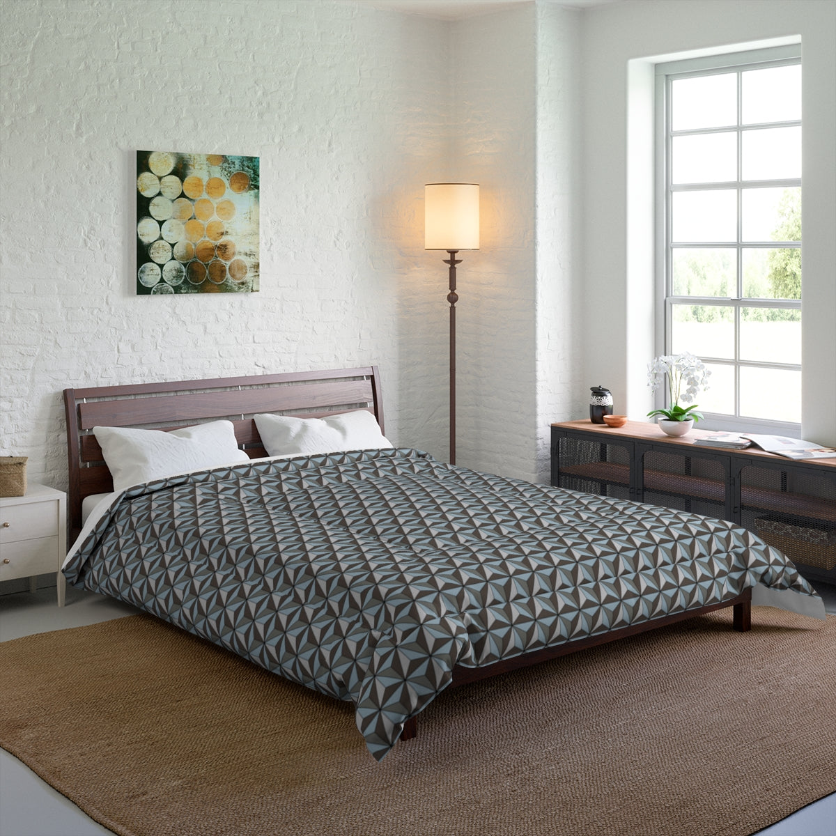 Space Ship Earth Inspired Comforter