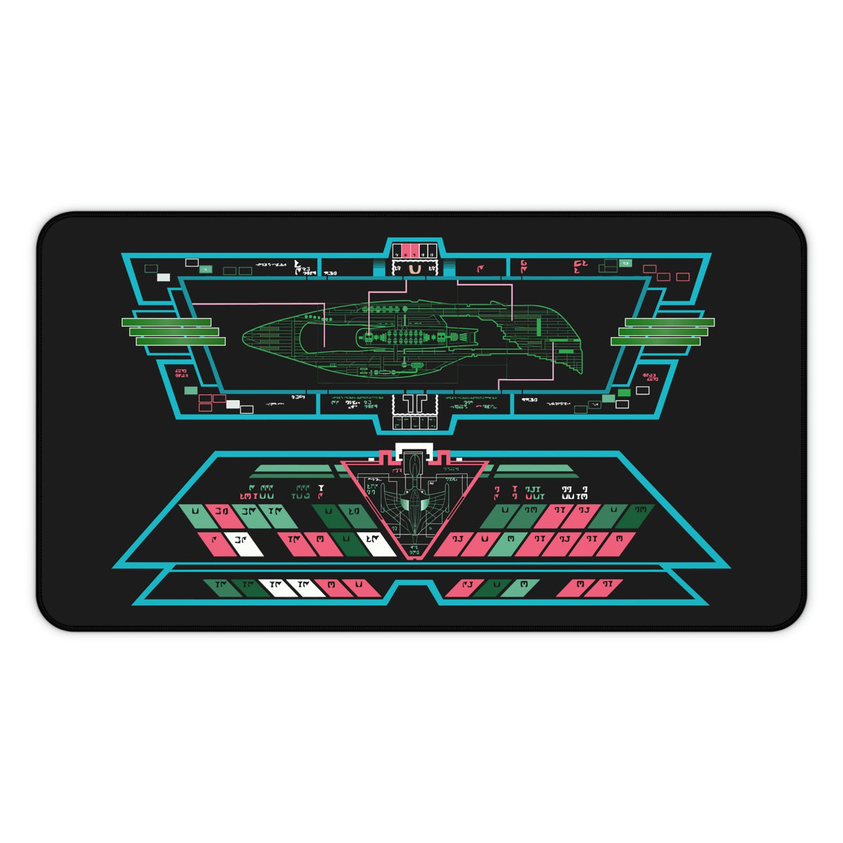Space Fleet Pointy Desk Mat