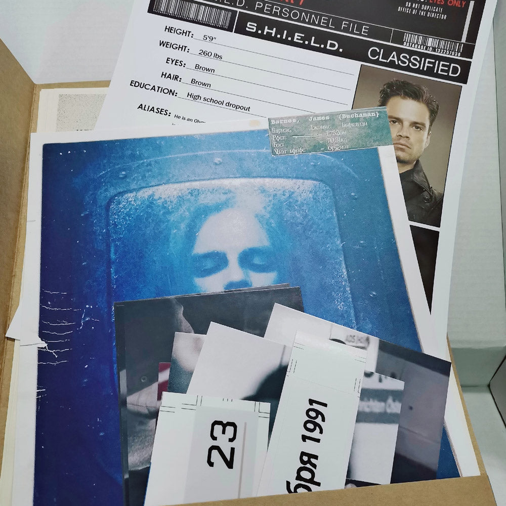 James Buchanan "Bucky" Barnes Top Secret SHIELD Dossier Paper Props Replica