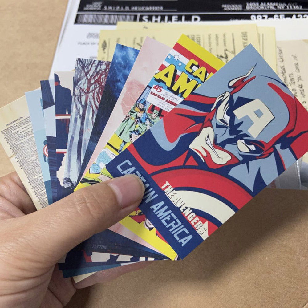 Captain America Steven Rogers Top Secret SHIELD Dossier Paper Props Replica