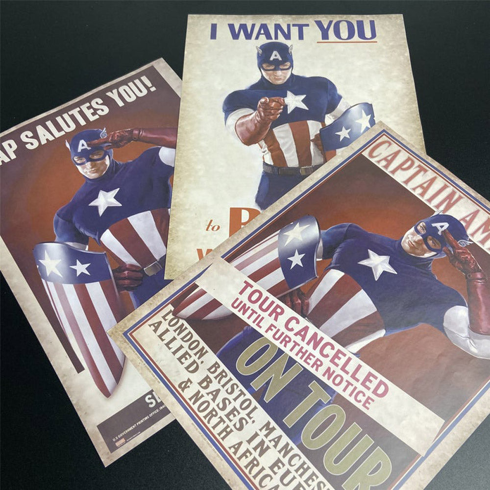 Captain America Steven Rogers Top Secret SHIELD Dossier Paper Props Replica