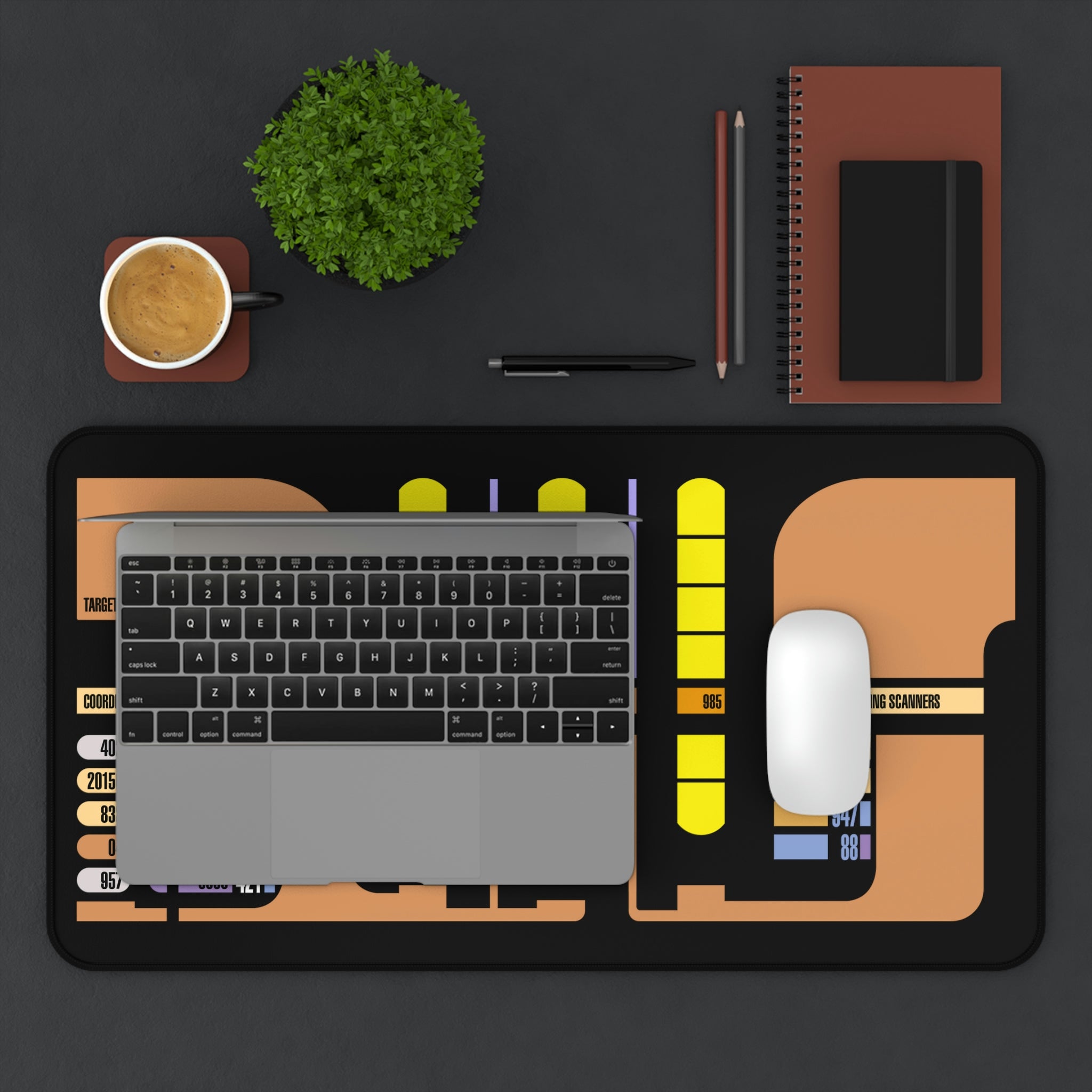 Space Fleet Transportation Desk Mat