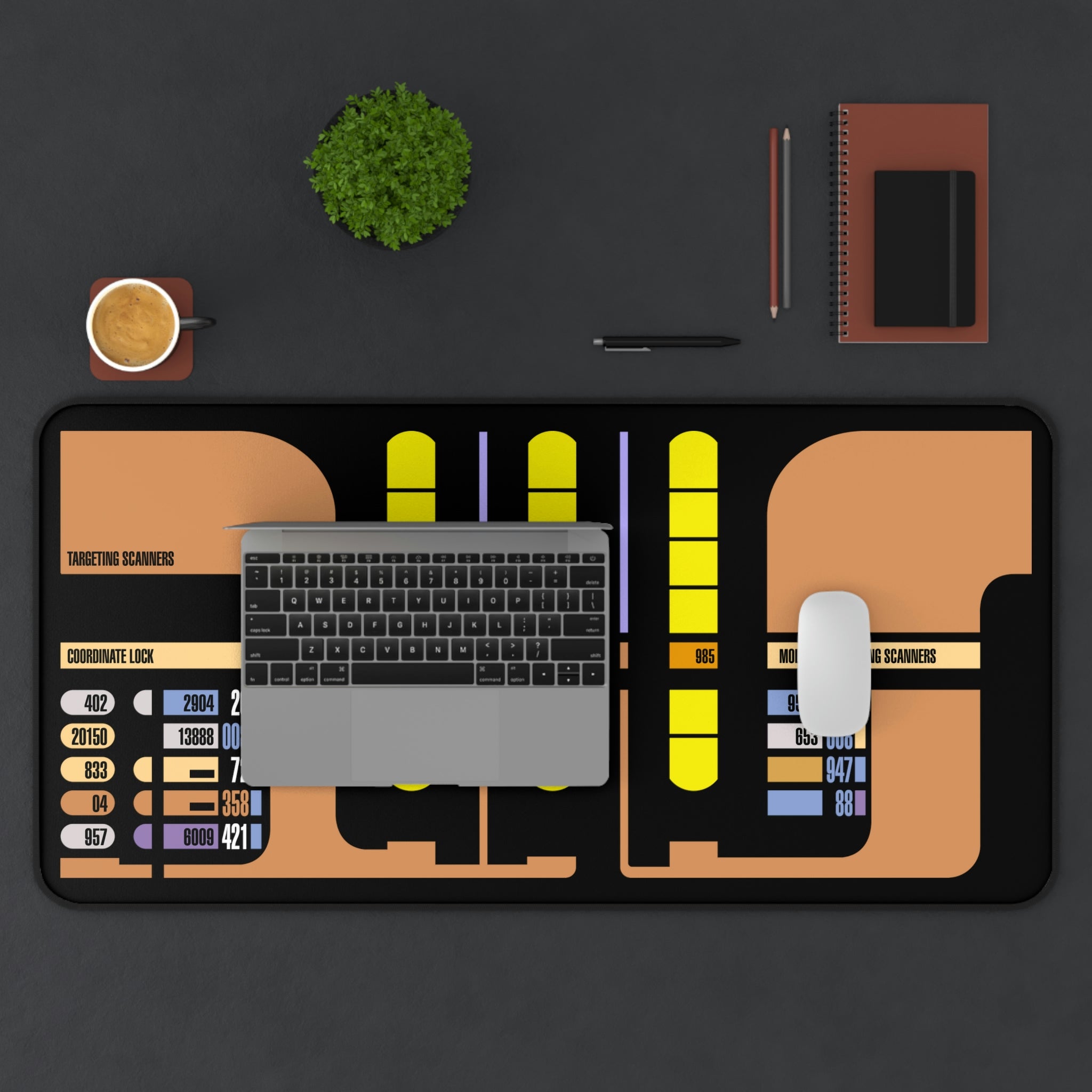 Space Fleet Transportation Desk Mat