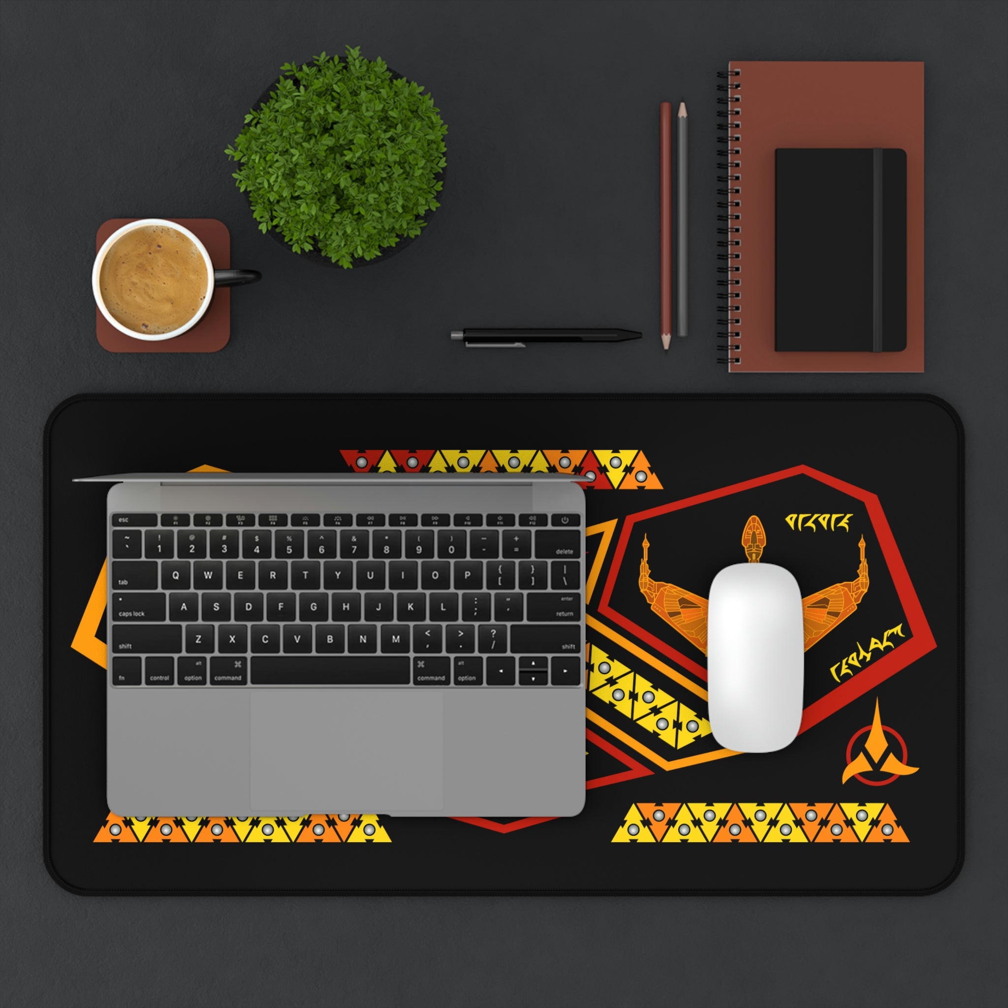 Space Fleet Ridges #2 Desk Mat