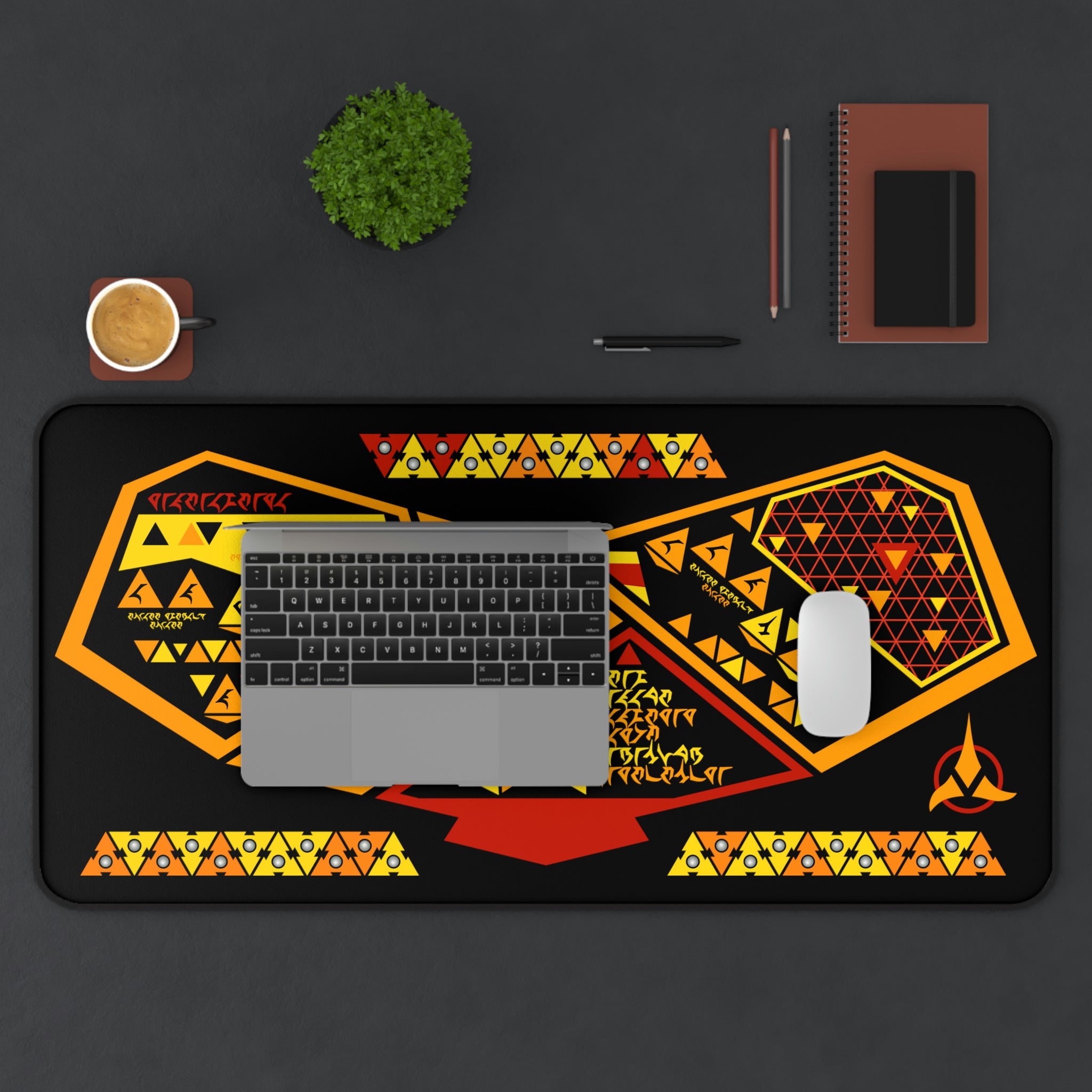 Space Fleet Ridges #1 Desk Mat