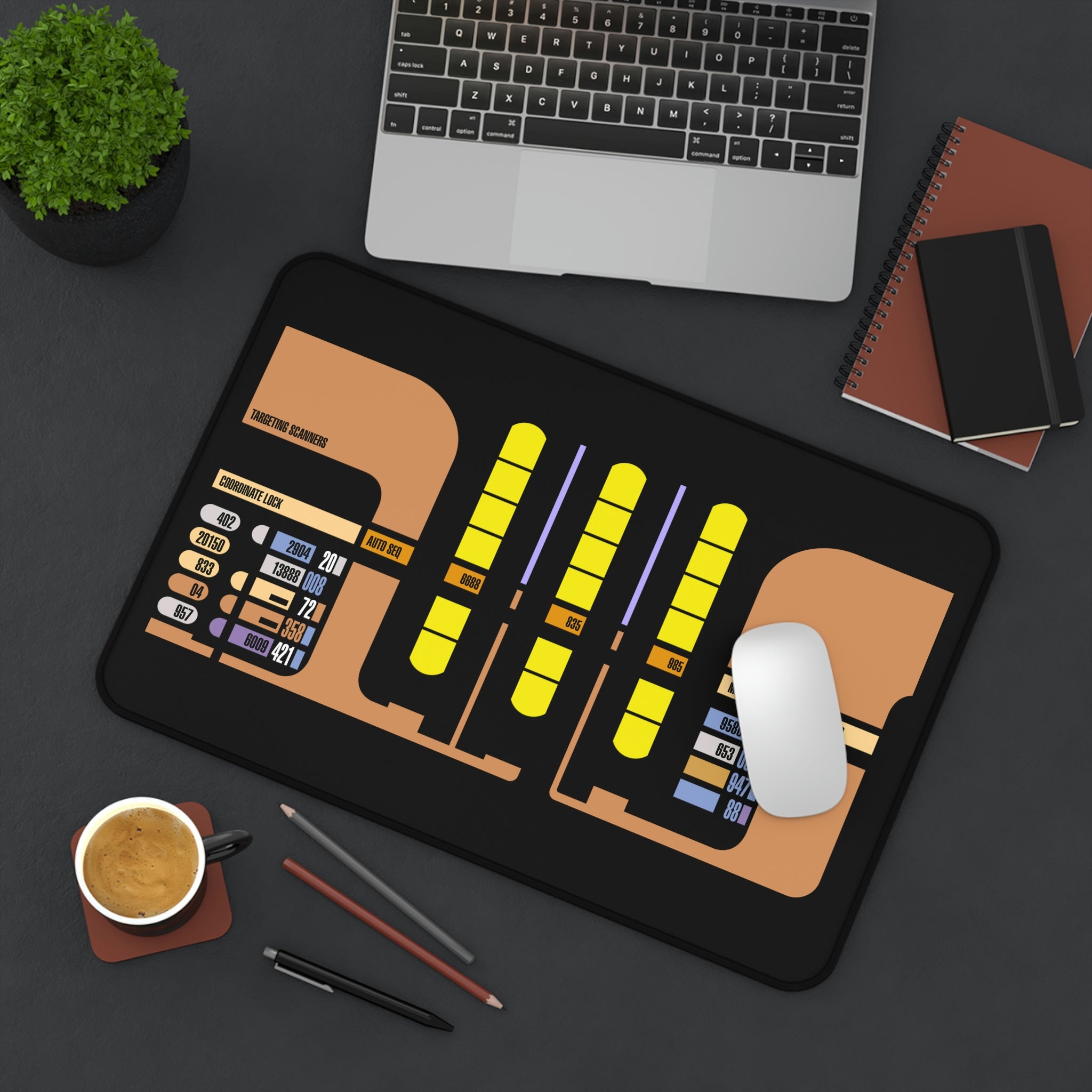 Space Fleet Transportation Desk Mat
