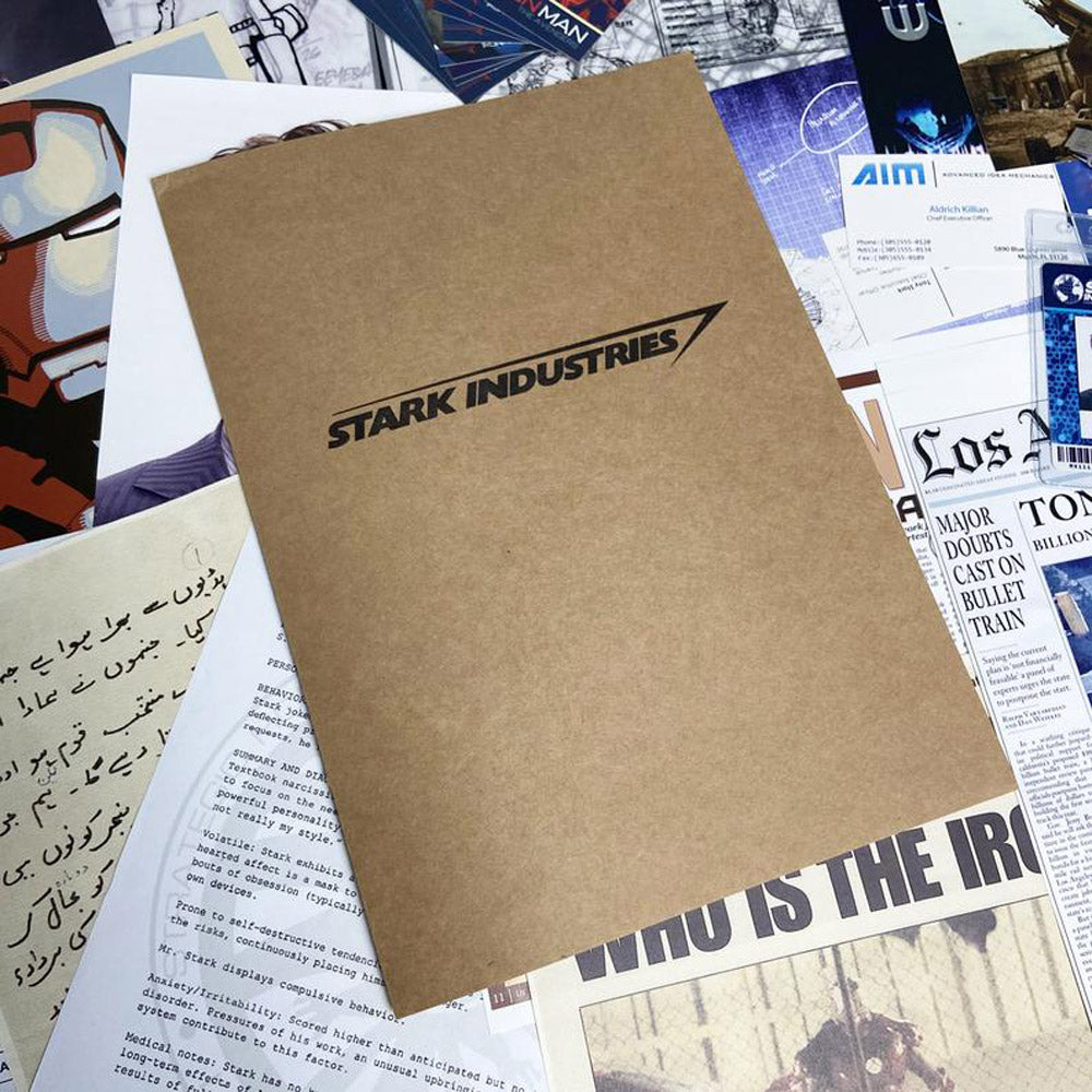 Tony Stark Top Secret SHIELD Dossier Paper Props Replica