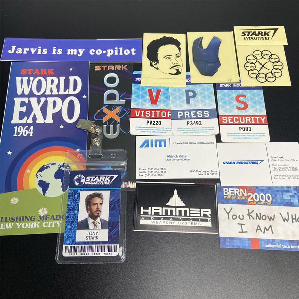 Tony Stark Top Secret SHIELD Dossier Paper Props Replica
