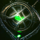 1:1 Doctor Strange Eye Of Agamotto Necklace Metal LED Light-Up with Stand