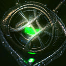1:1 Doctor Strange Eye Of Agamotto Necklace Metal LED Light-Up with Stand
