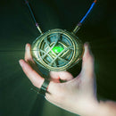 1:1 Doctor Strange Eye Of Agamotto Necklace Metal LED Light-Up with Stand