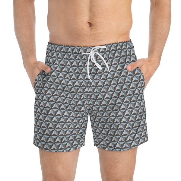 Space Ship Earth Inspired Swim Trunks