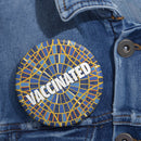 Cult of the Carpet Vaccinated Custom Pin Buttons