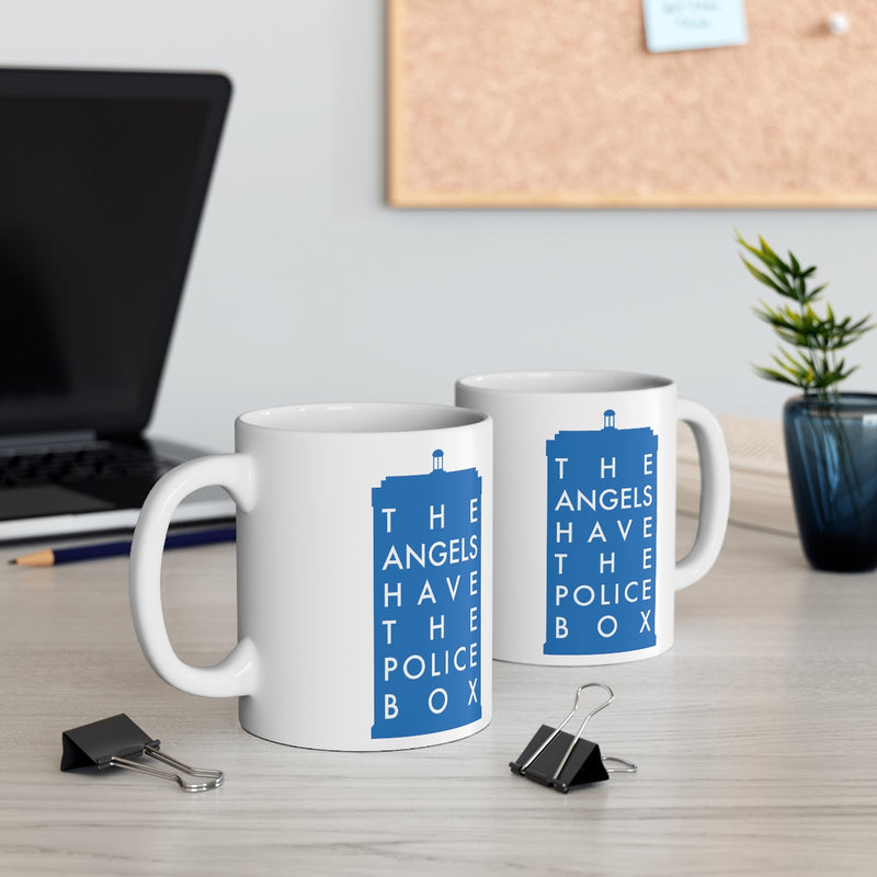 The Angels Have the Police Box Mug