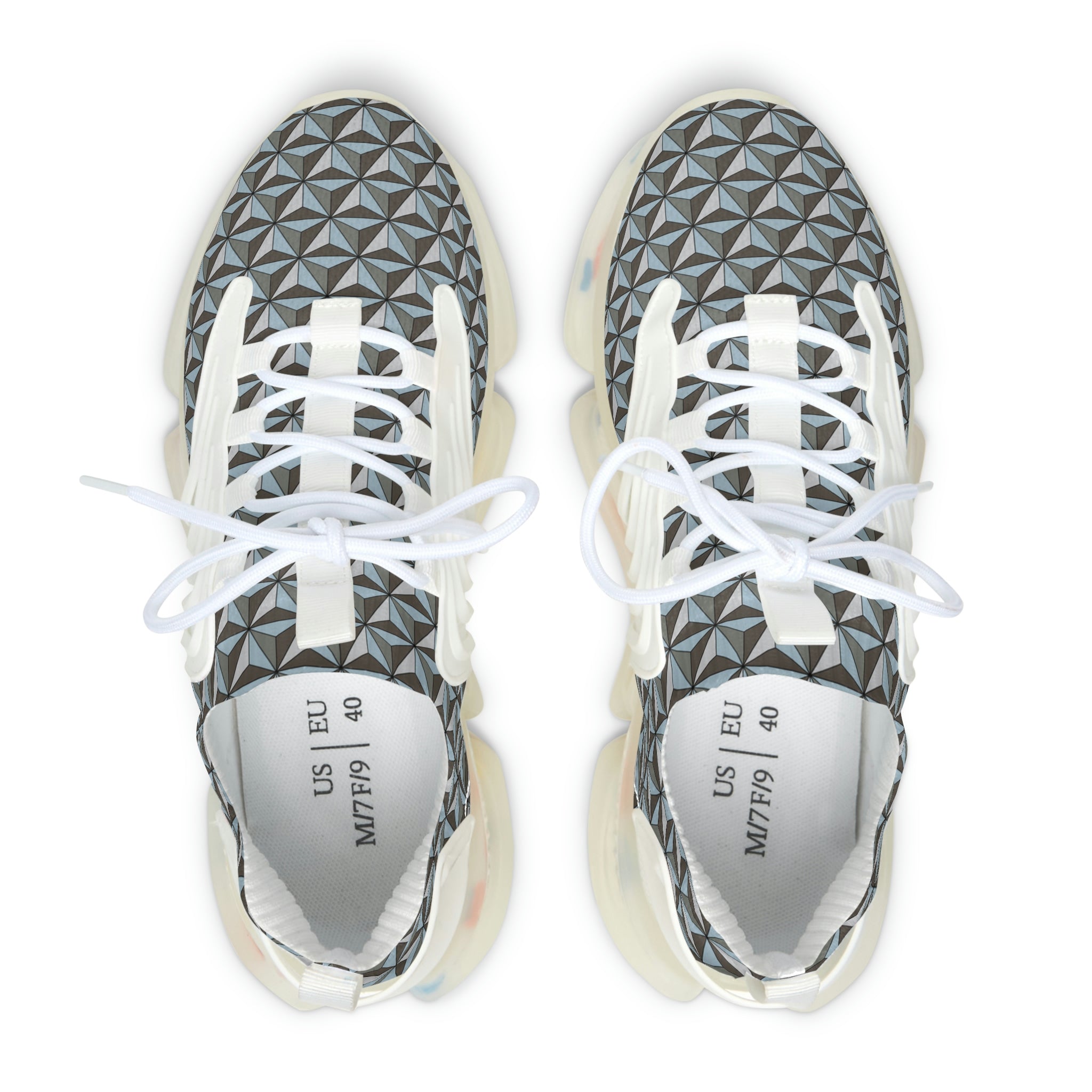 Space Ship Earth Inspired Women's Mesh Sports Sneakers