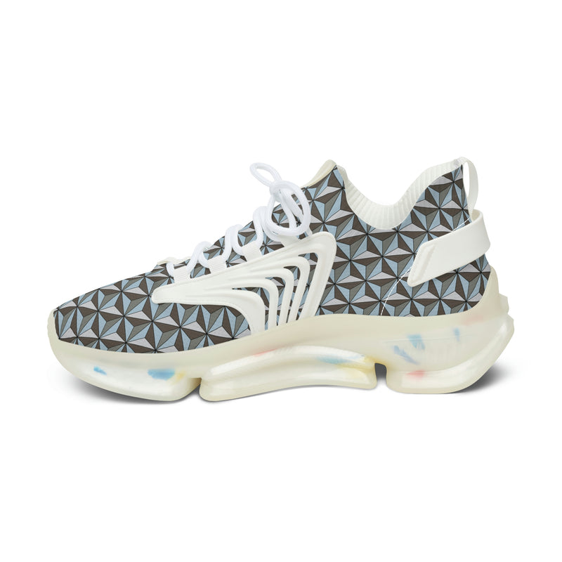 Space Ship Earth Inspired Women's Mesh Sports Sneakers