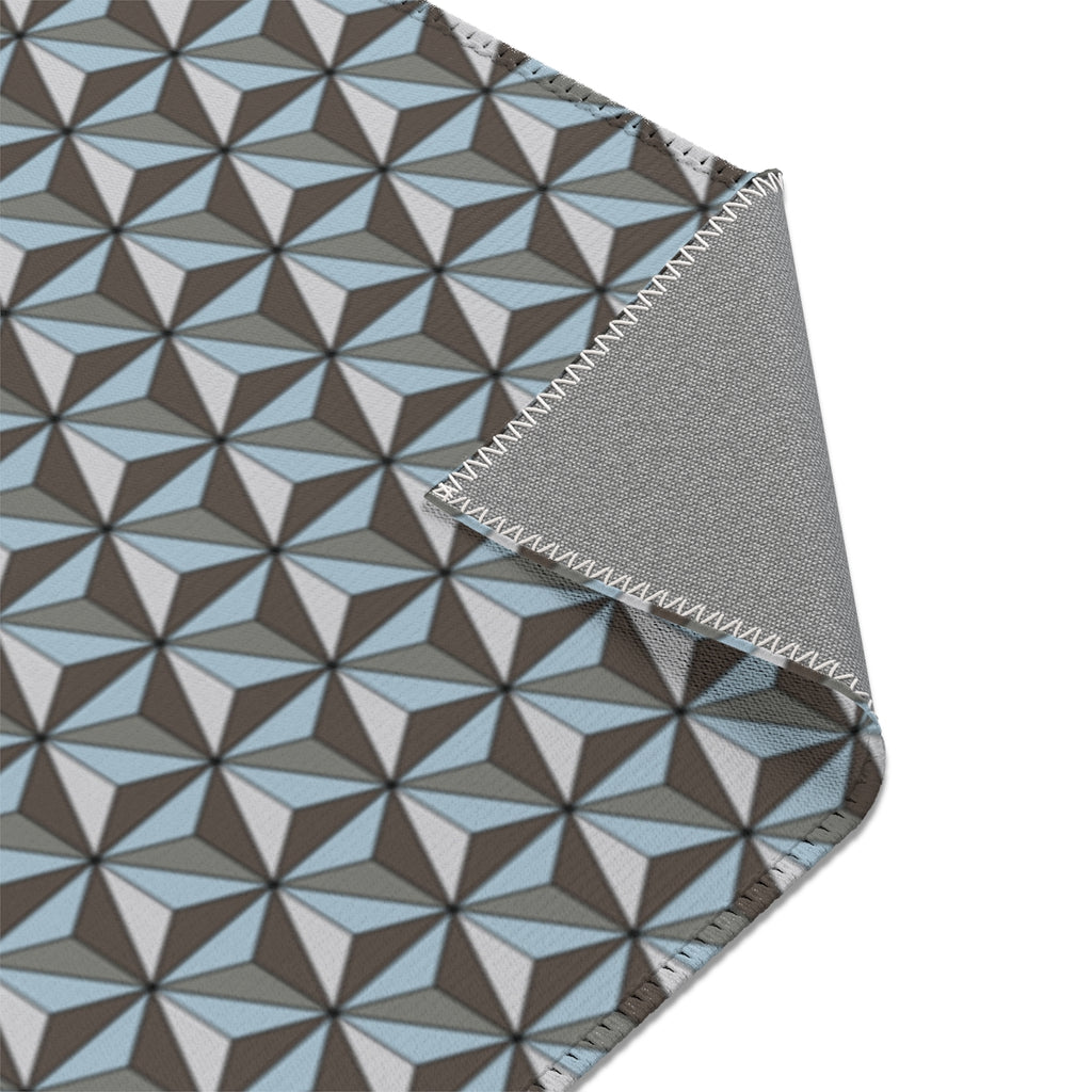 Epcot Repeating Pattern Epcot Spaceship Earth Inspired Pattern Area Rugs