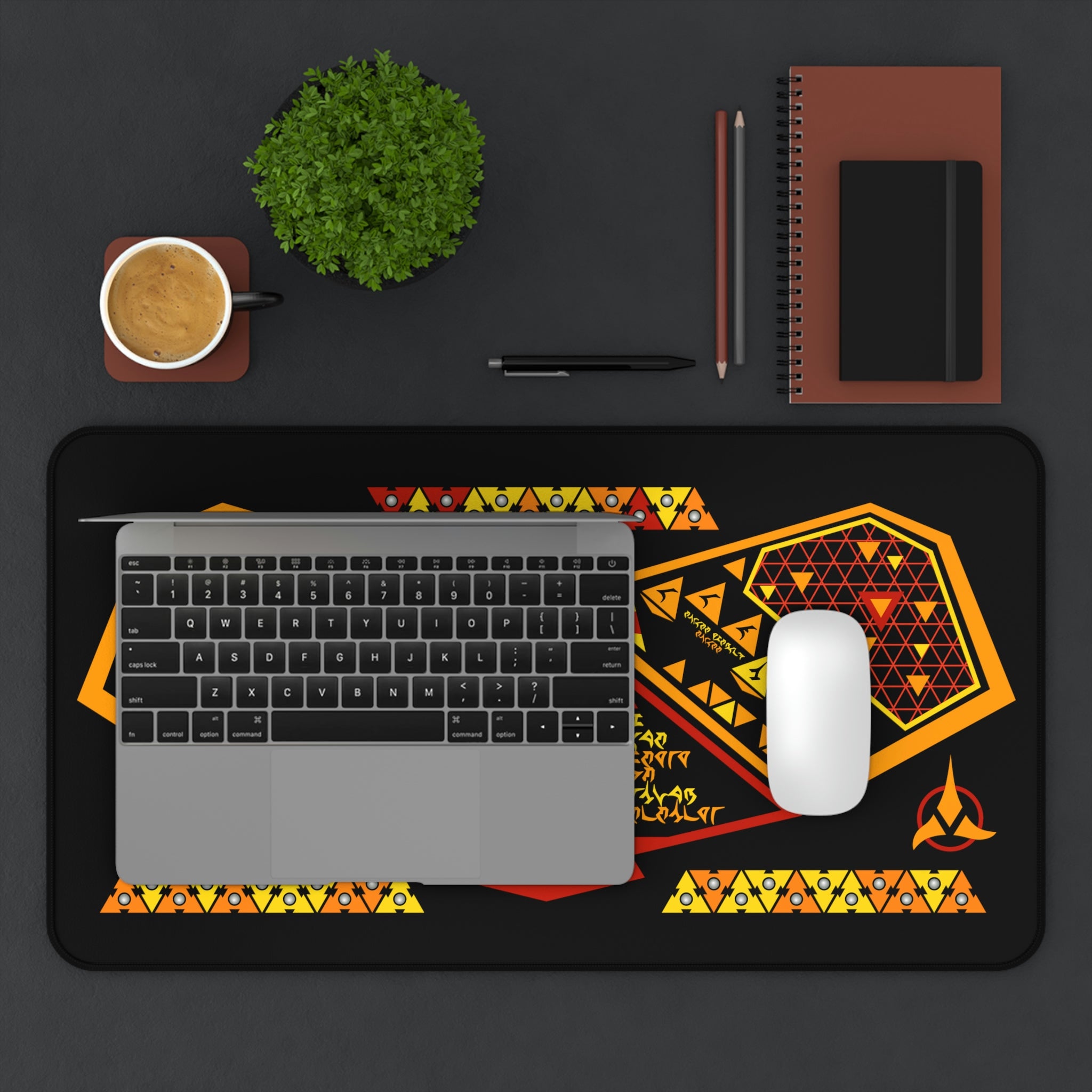 Space Fleet Ridges #1 Desk Mat