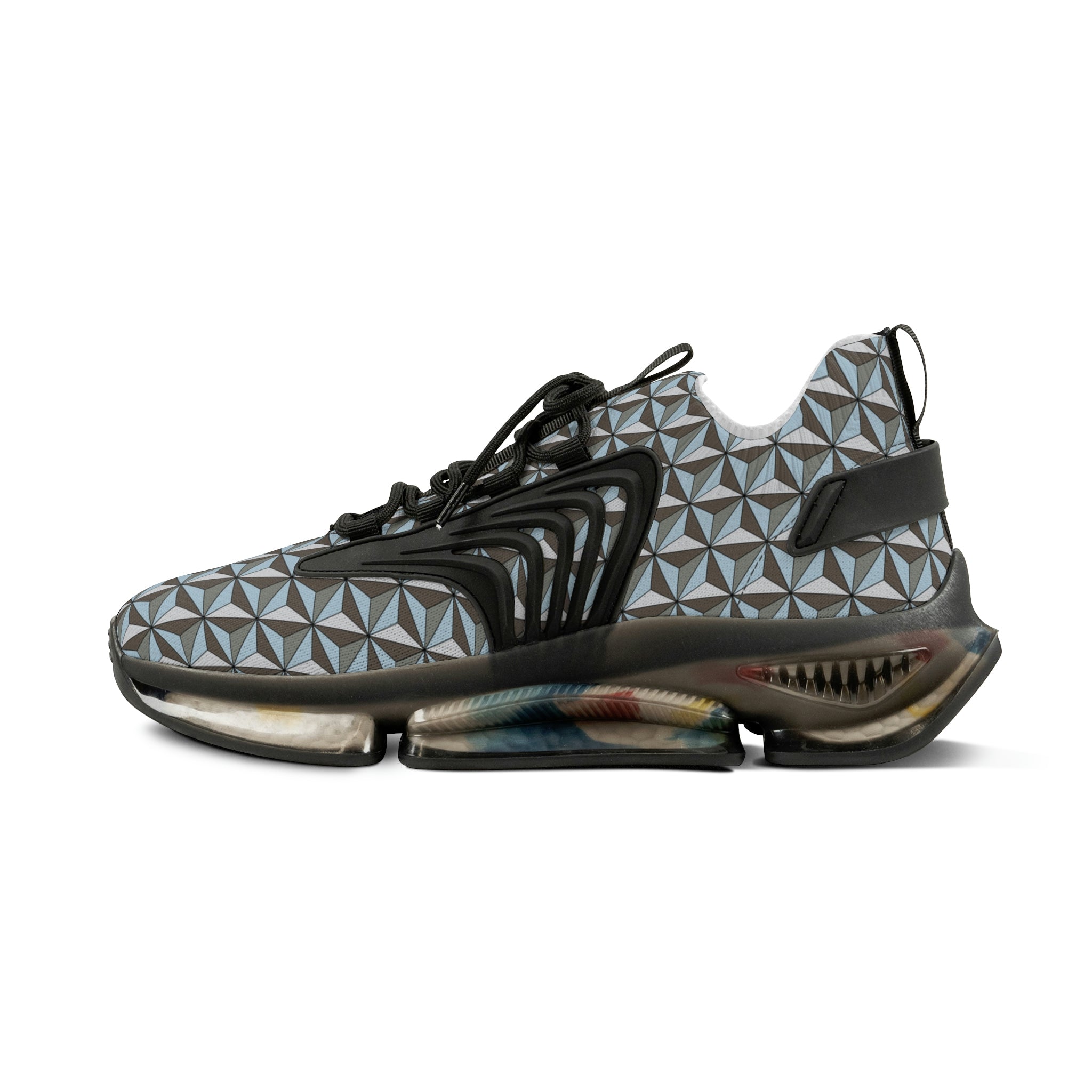 Space Ship Earth Inspired Men's Mesh Sports Sneakers