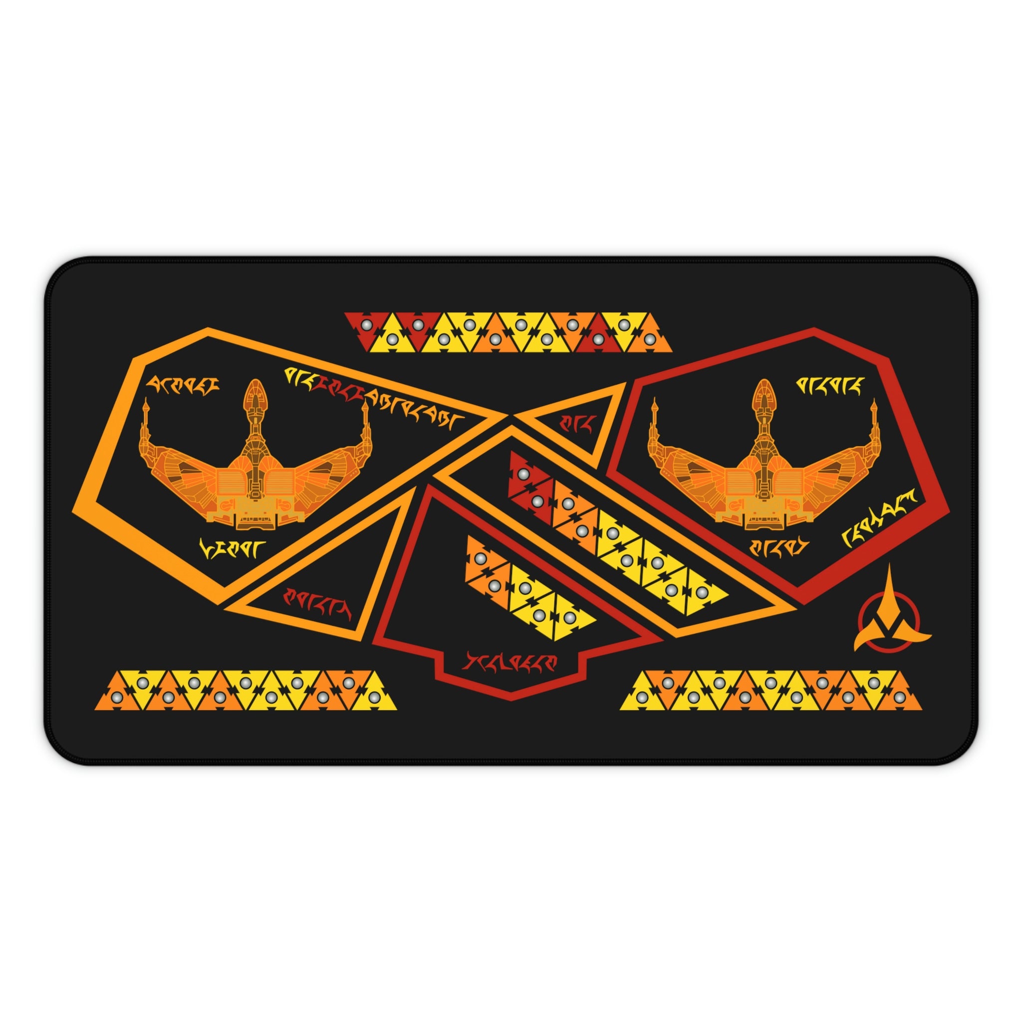 Space Fleet Ridges #2 Desk Mat