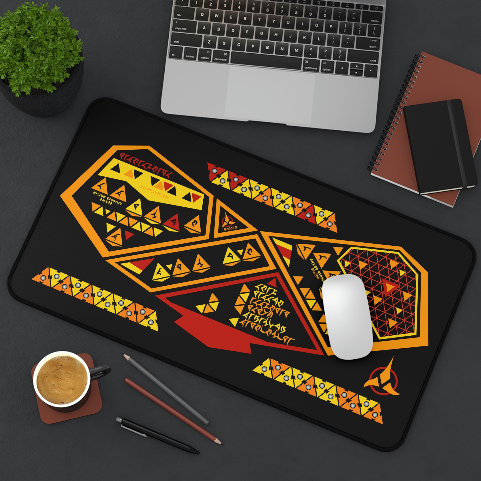 Space Fleet Ridges #1 Desk Mat