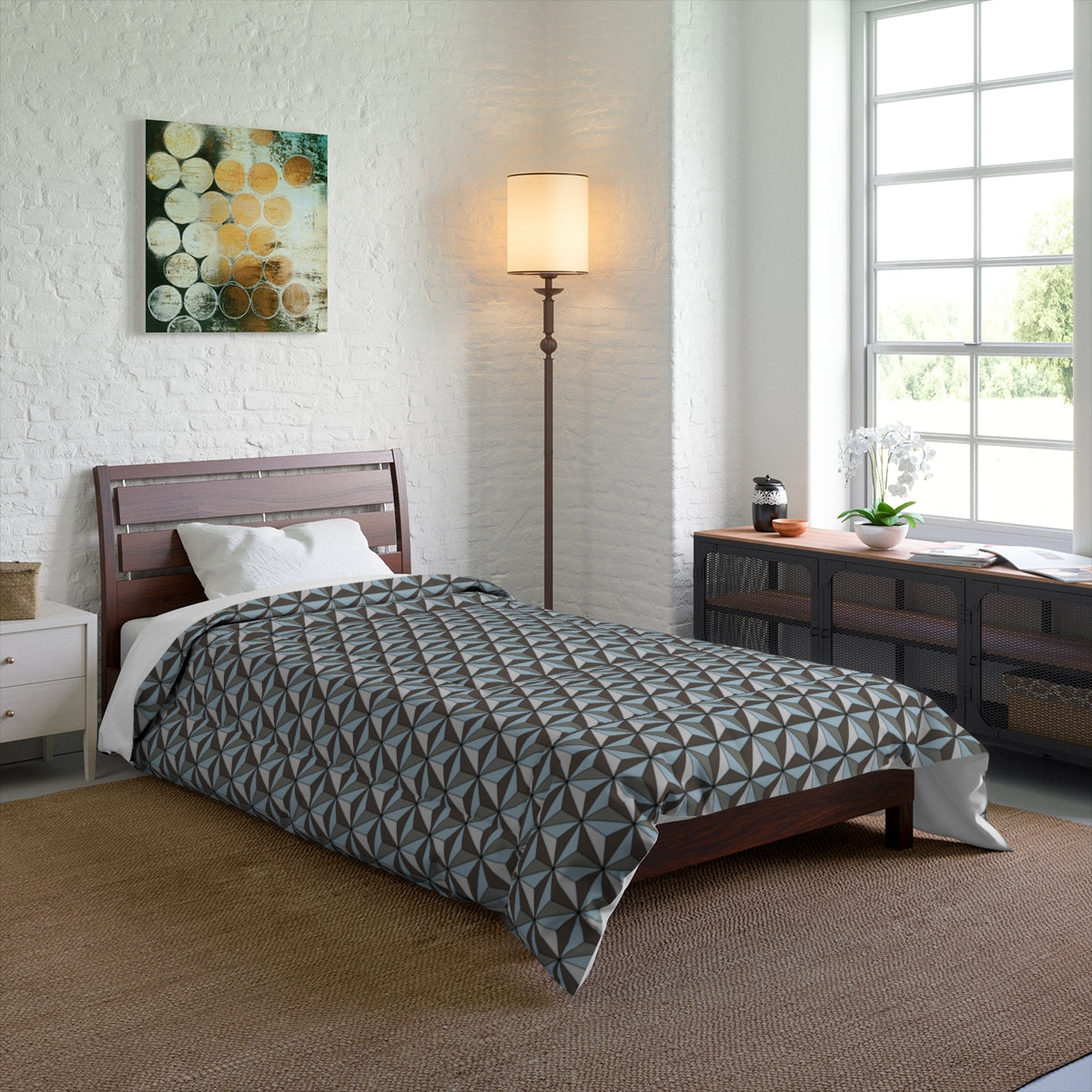 Space Ship Earth Inspired Comforter
