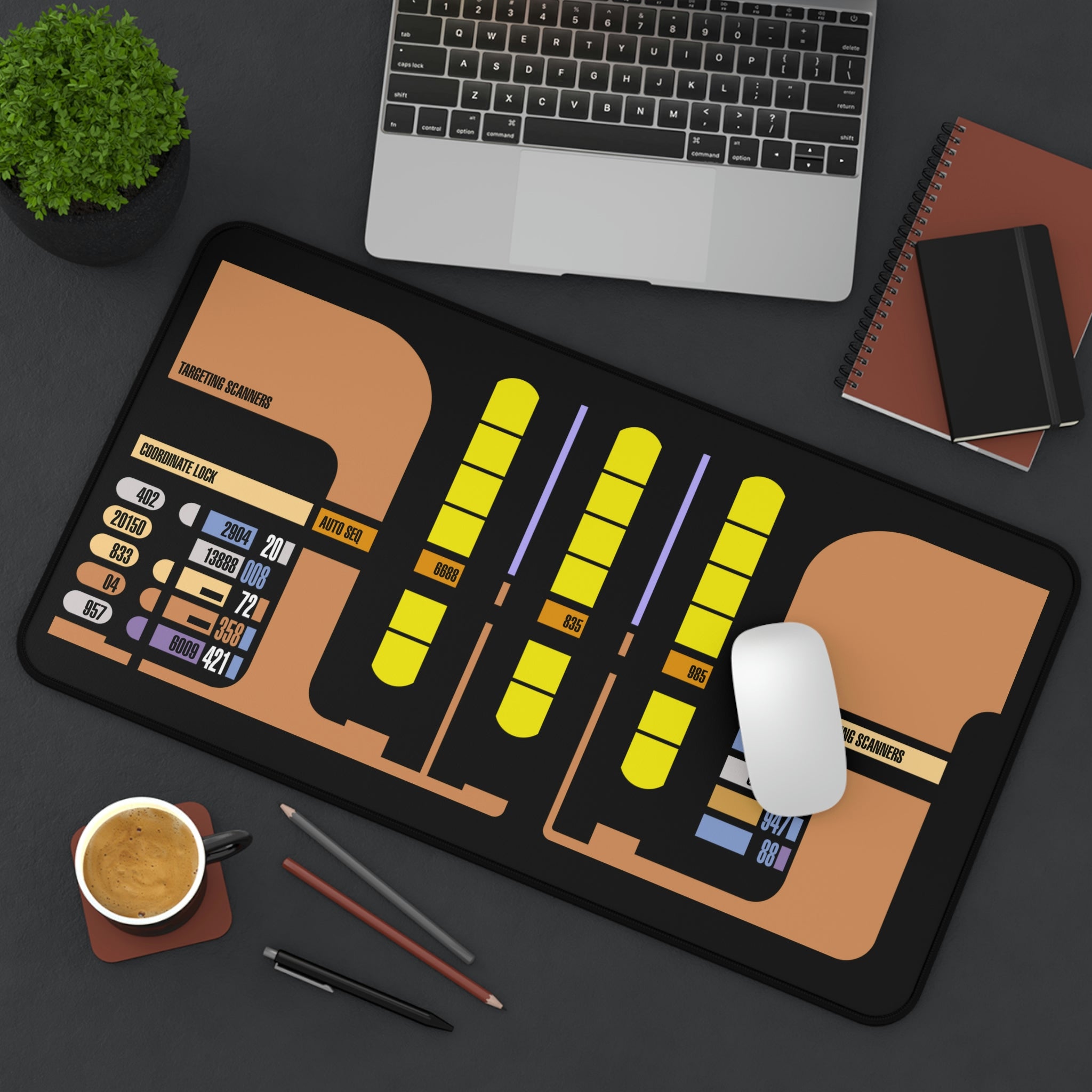 Space Fleet Transportation Desk Mat