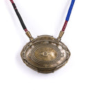 1:1 Doctor Strange Eye Of Agamotto Necklace Metal LED Light-Up with Stand