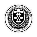 Time Variance Authority Round Stickers
