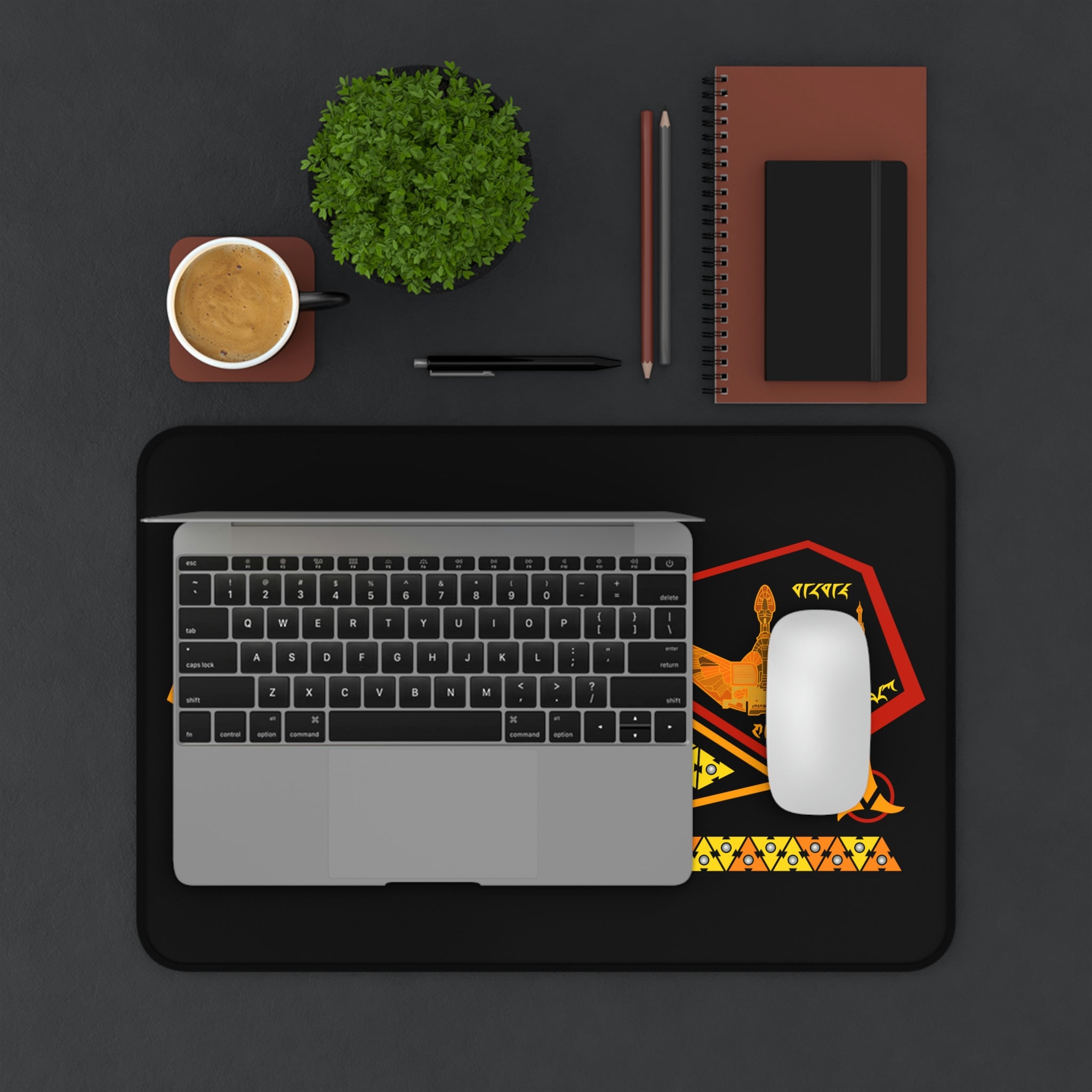 Space Fleet Ridges #2 Desk Mat