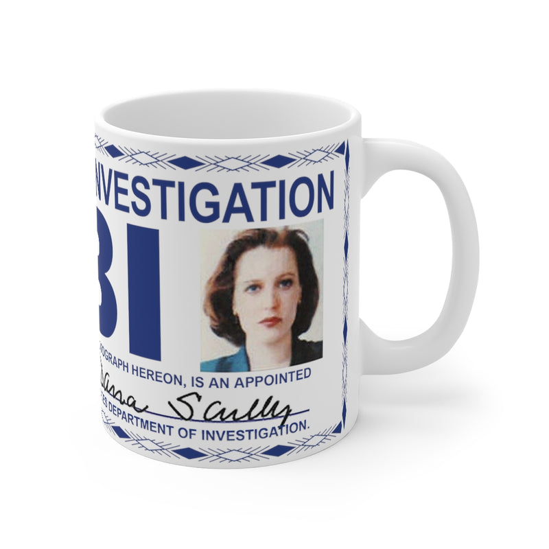 Sensible Scully Badge Mug