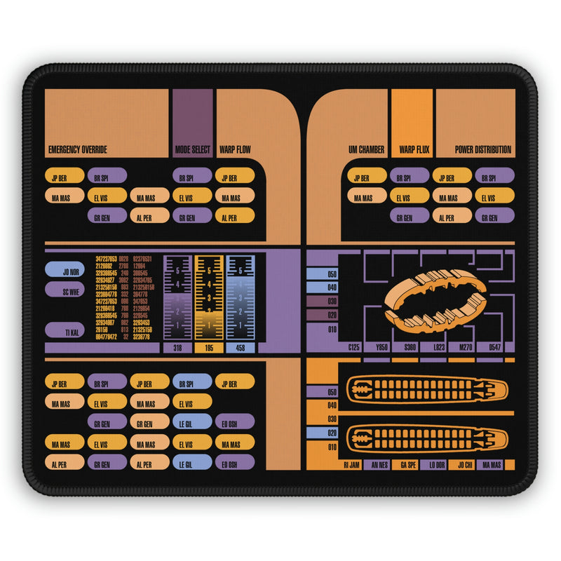 Space Fleet Engineering Gaming Mouse Pad