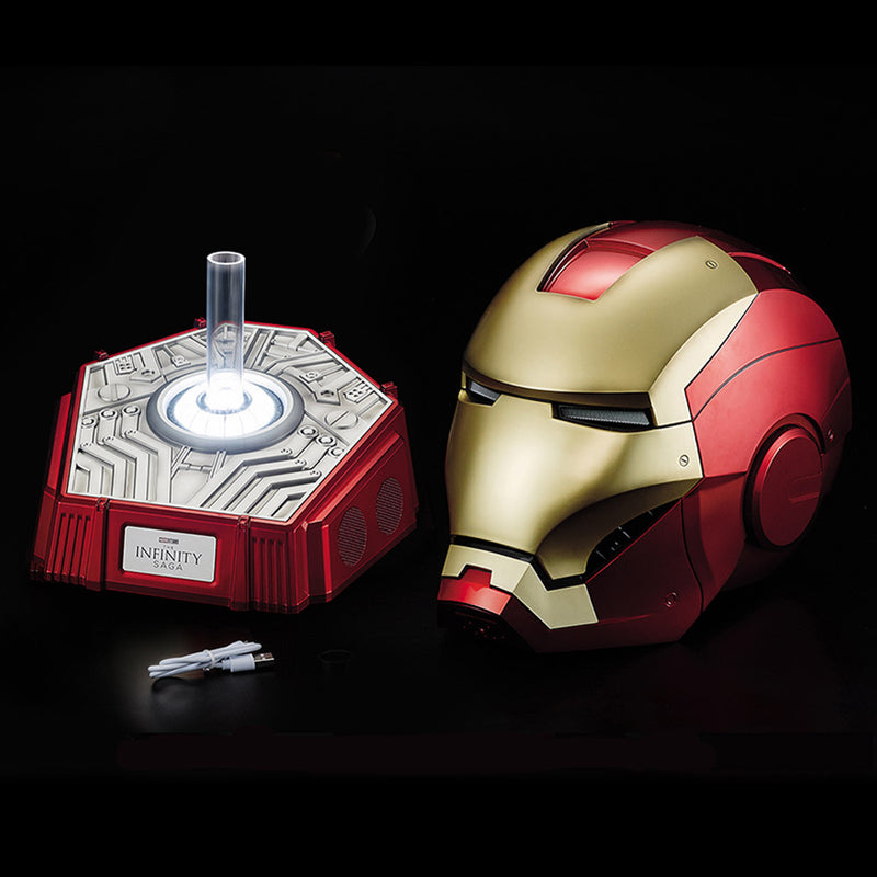 bluetooth iron man helmet 1:1 Iron Man Arc Reactor Style Bluetooth Speaker Display Stand