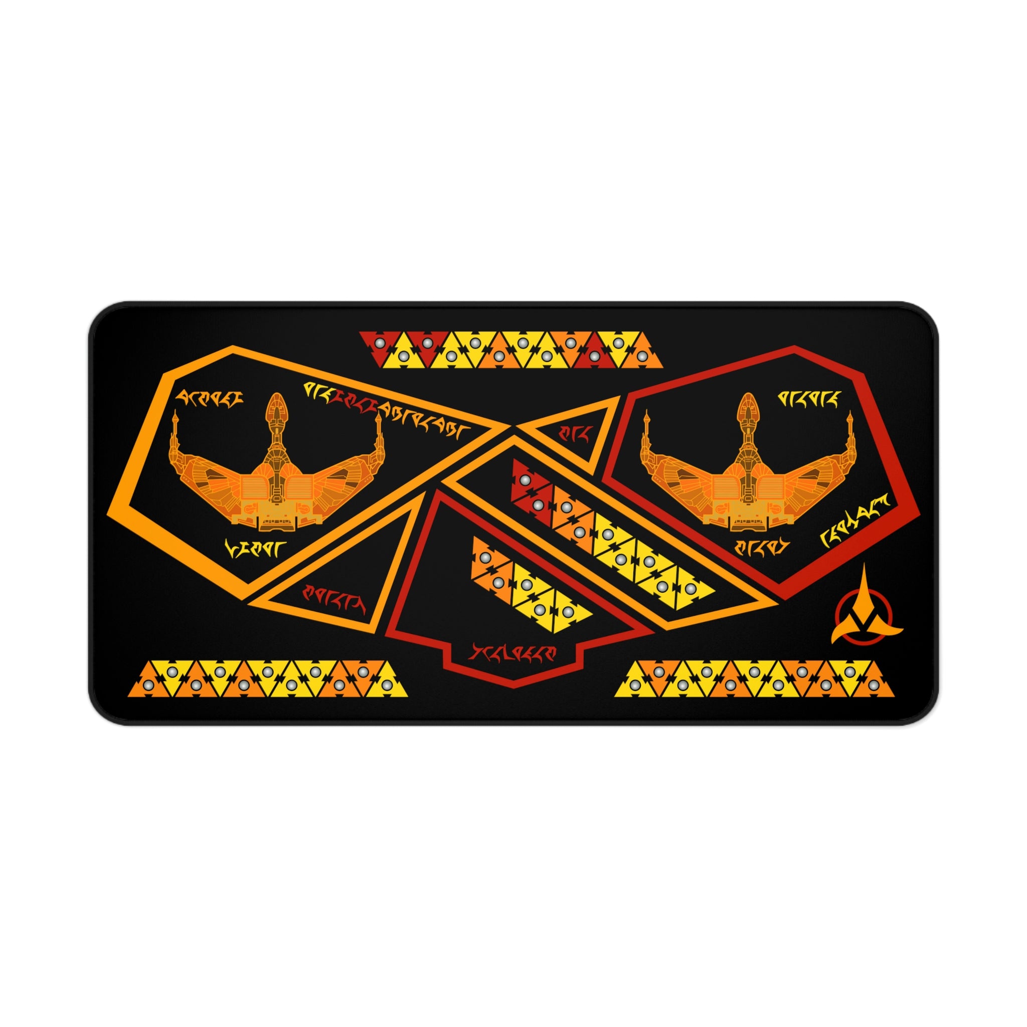 Space Fleet Ridges #2 Desk Mat