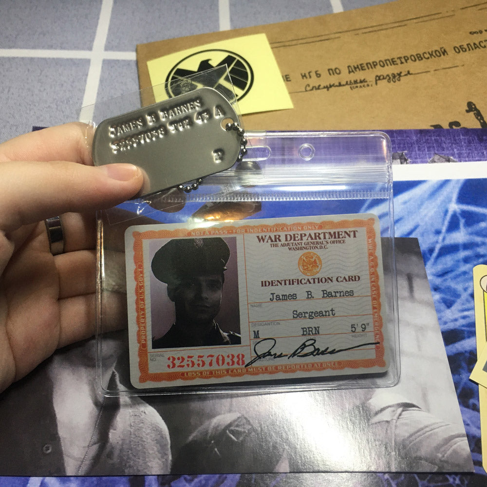 James Buchanan "Bucky" Barnes Top Secret SHIELD Dossier Paper Props Replica