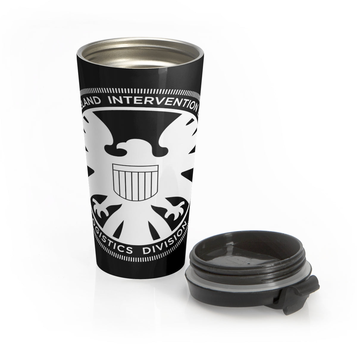 Old SHIELD Stainless Steel Travel Mug