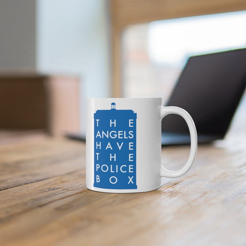 The Angels Have the Police Box Mug