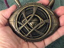 1:1 Doctor Strange Eye Of Agamotto Necklace Metal LED Light-Up with Stand
