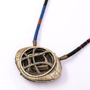 1:1 Doctor Strange Eye Of Agamotto Necklace Metal LED Light-Up with Stand