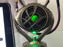 1:1 Doctor Strange Eye Of Agamotto Necklace Metal LED Light-Up with Stand