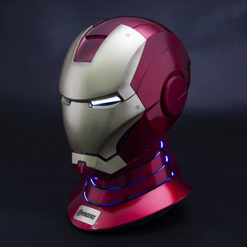 bluetooth iron man helmet 1:1 Iron Man MK 7 Style Bluetooth Speaker Display Stand