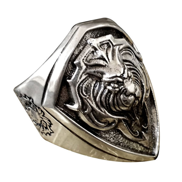 1:1 World of Warcraft Alliance King Lane Lion's Heart Ring Movie Prop Replica