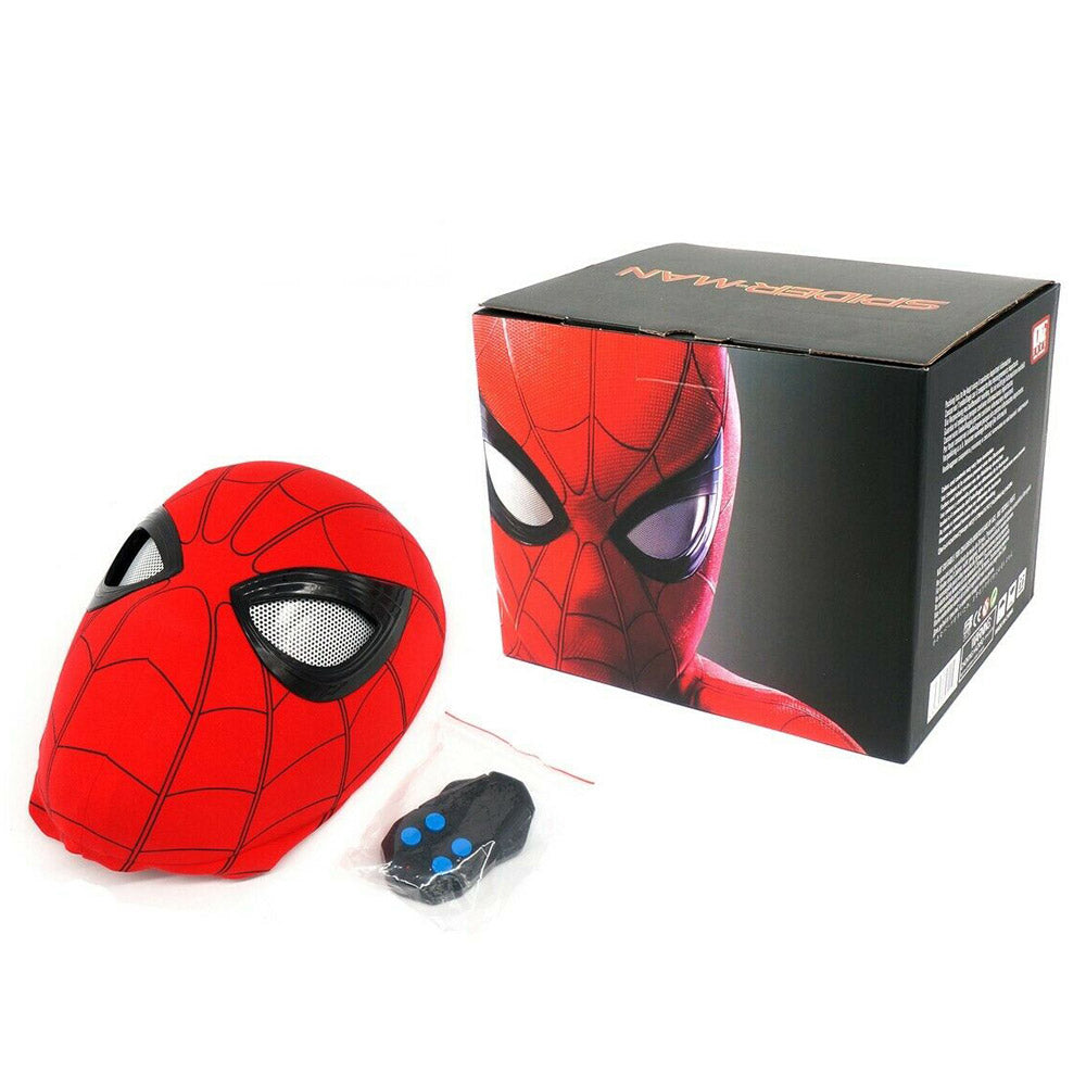 Spiderman Mask, Spider Man Homecoming Upgraded Cosplay Mask, Spiderman Mask  With Blinkable Eyes, Spider-man Wearable Movie Prop Replica 