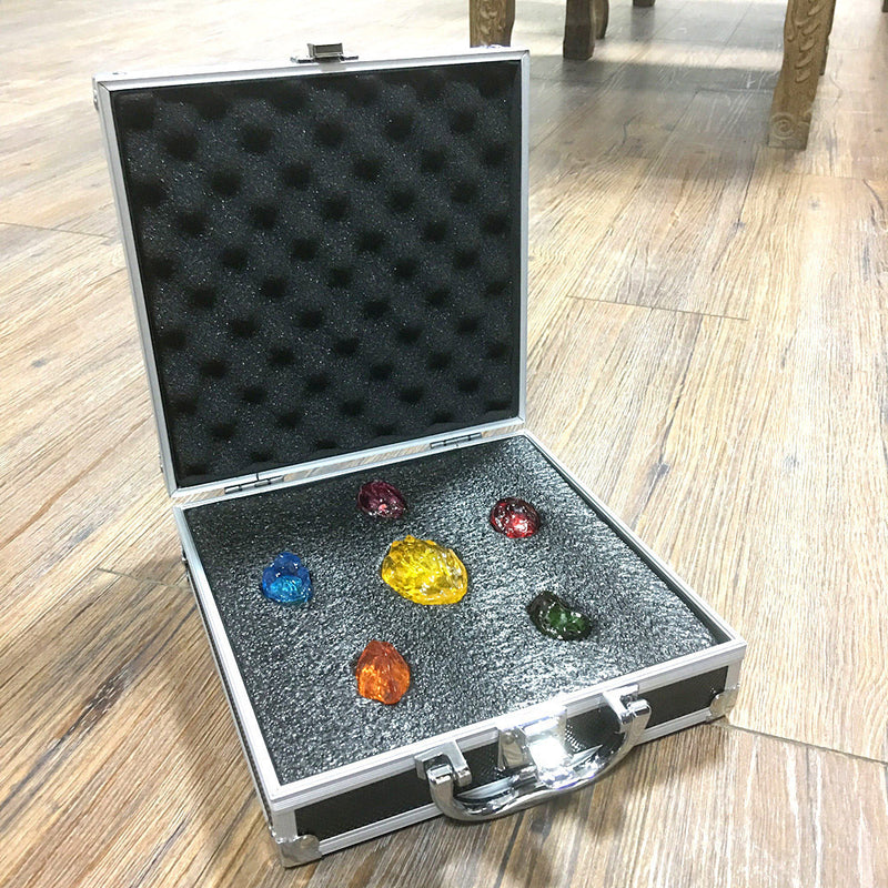 1:1 Thanos Infinity Gauntlet LED stones in case