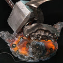 1:1 Surtur Style Ragnarok Mjolnir Hammer Light-up Display Base